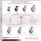 Service Caster 5 Inch Heavy Duty Rubber on Aluminum Caster Set with Roller Bearings, 4PK SCC-35S520-RAR-4 - alternate 5